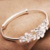 Woman Adjustable Flower Bracelet