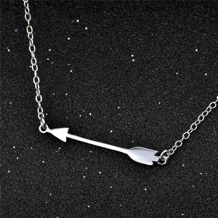 S925 Sterling Silver Arrow Pendant Necklace