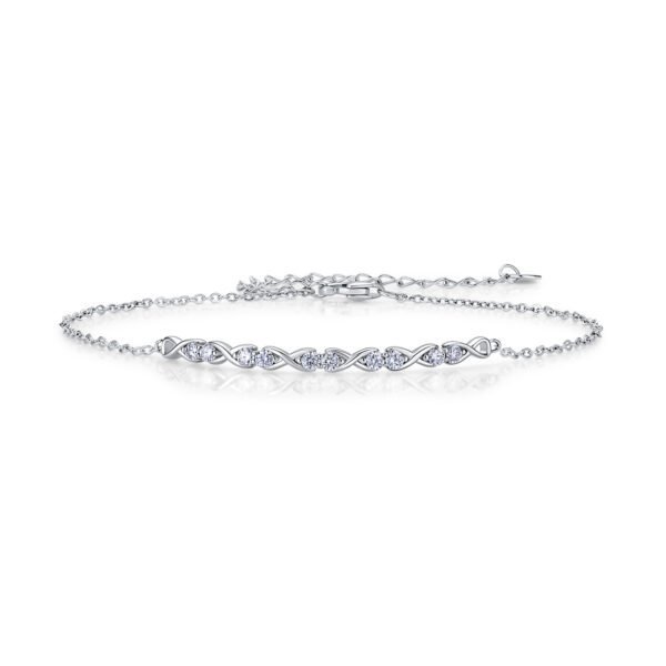 S925 Sterling Silver Infinity Bracelet