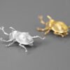 S925 Sterling Silver Beetle Brooch