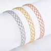 S925 Sterling Silver Hollow Mesh Bracelet