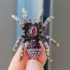Retro Opal Spider Brooch
