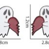 Halloween Couple Metal Ghost Love Brooche