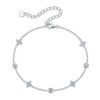 S925 Sterling Silver Station Bracelet