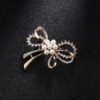 Rhinestone-encrusted Pearl Brooch