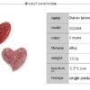 Heart-shaped Diamond Brooch Vintage Rhinestone Pin
