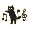 Black Cat Alloy Brooch