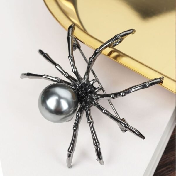 Spider Pearl Large Brooch