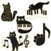 Black Cat Alloy Brooch