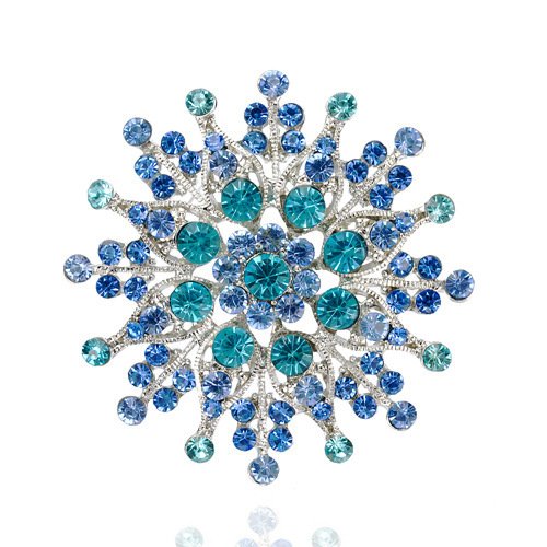 Diamond Fashion Crystal Sunflower Pin