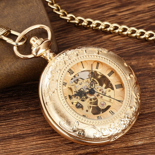 b0430707-3224-4bc6-8d32-5e6c94e0a0e4.jpg Retro Gold Manual Pocket Chain Watch