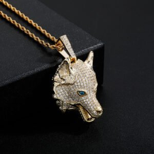 b1d48716-3952-4c90-8947-312c36852f3a.jpg European And American Punk Hip Hop Wolf Head Necklace Pendant Men's Fashion Brand Accessories