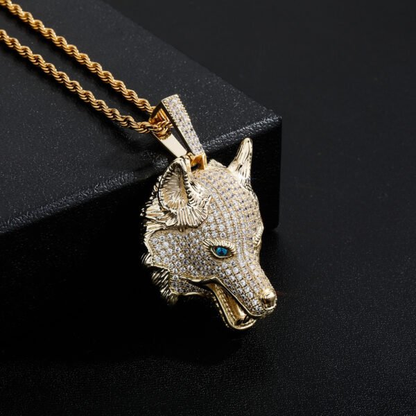Wolf Head Necklace Pendant