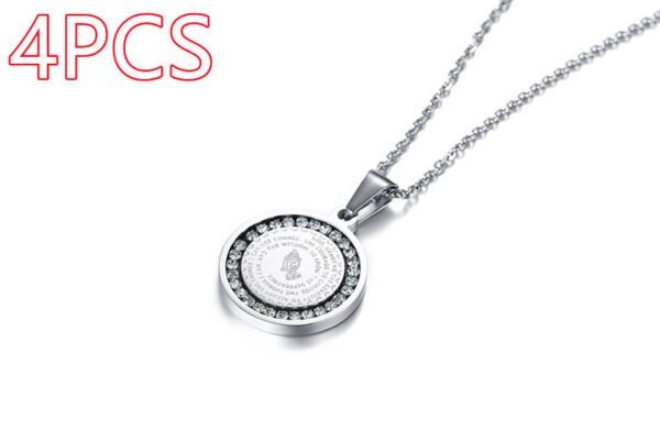 b7ddc8cb-7c8e-426e-a0c9-d33d332e0dc9.jpg Stainless Steel Rhinestone Prayer English Scripture Pendant