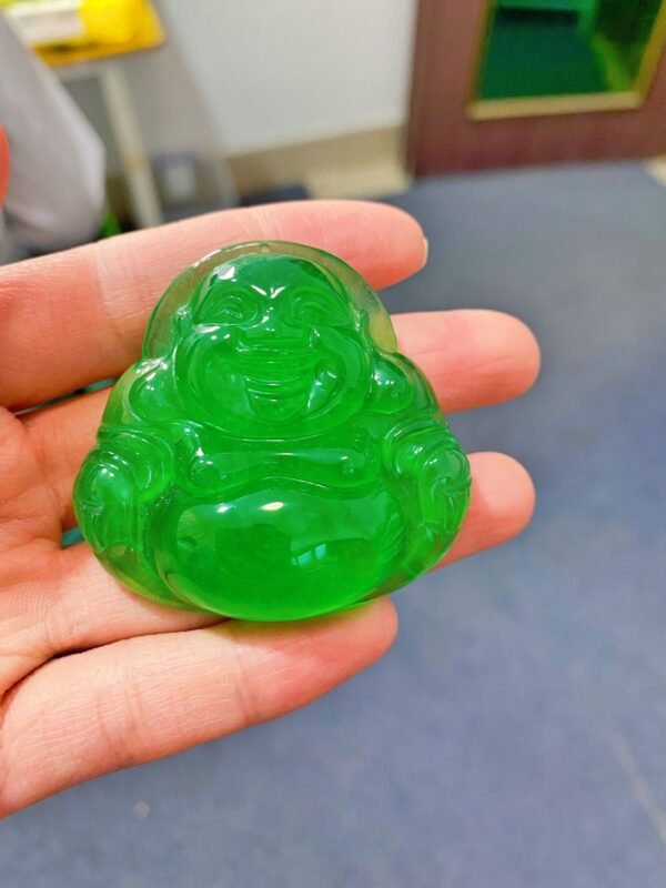 Jade Green Buddha Guanyin Pendant Necklace
