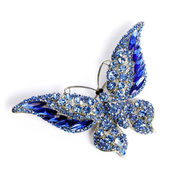 Crystal Big Butterfly Brooch