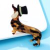 Fashion Acrylic Dog Brooch