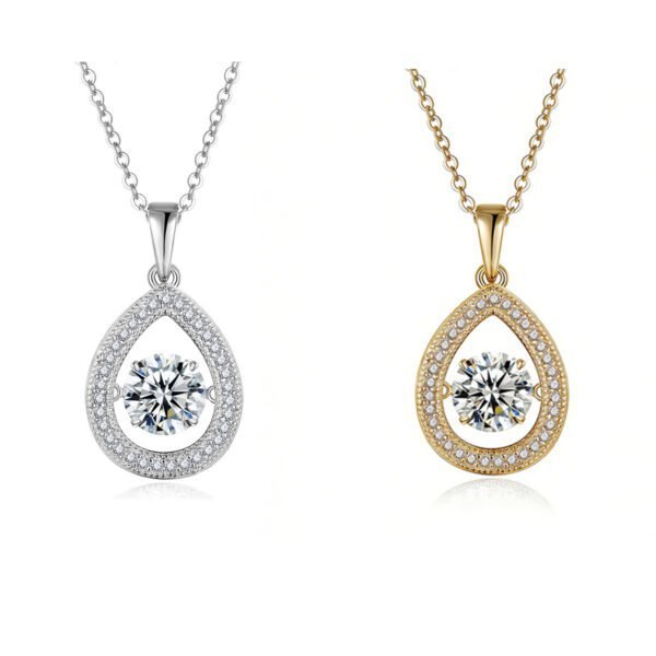 S925 Sterling Silver Teardrop Necklace