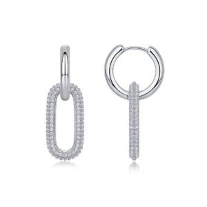 bc8e4ad9-28a2-4eb3-89c4-af5ac1906336.jpeg S925 Sterling Silver Geometric Link Drop Earrings
