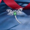 S925 Sterling Silver Dragonfly Brooch