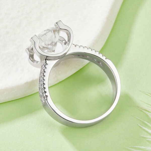 S925 Sterling Silver 5ct round cut stone 11mm