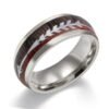 Stainless Steel Wood Grain Ring
