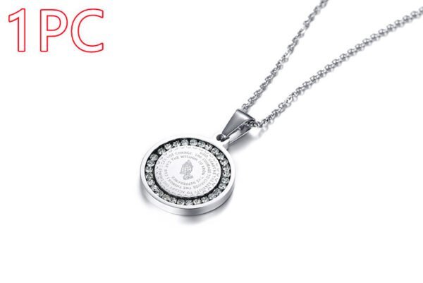 c69f4cc0-7b98-42bb-aa93-88e2e0a7035f.jpg Stainless Steel Rhinestone Prayer English Scripture Pendant