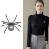 Spider Pearl Large Brooch