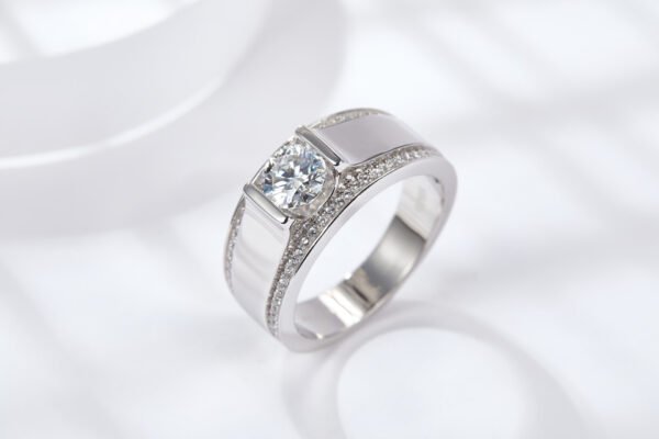 c98ad3a9-98e1-4989-9d92-2a8398cbaa93.jpg S925 Sterling Silver Wide Band Moissanite Ring