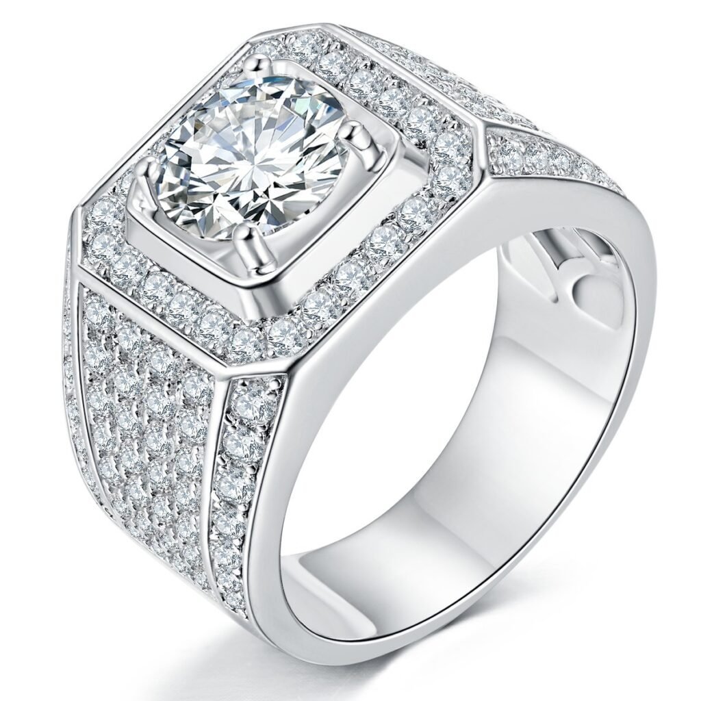 S925 Sterling Silver Wide Band Ring
