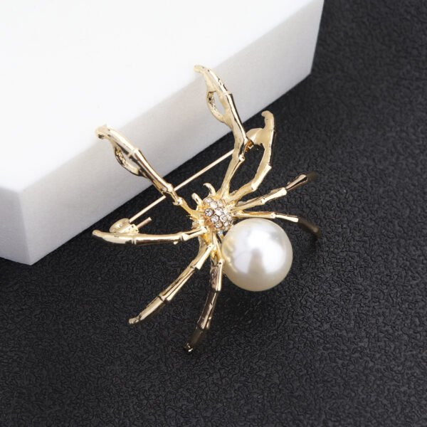 Spider Pearl Large Brooch