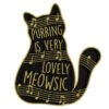Black Cat Alloy Brooch