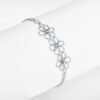 S925 Sterling Silver Flower Bracelet
