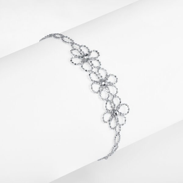 S925 Sterling Silver Flower Bracelet