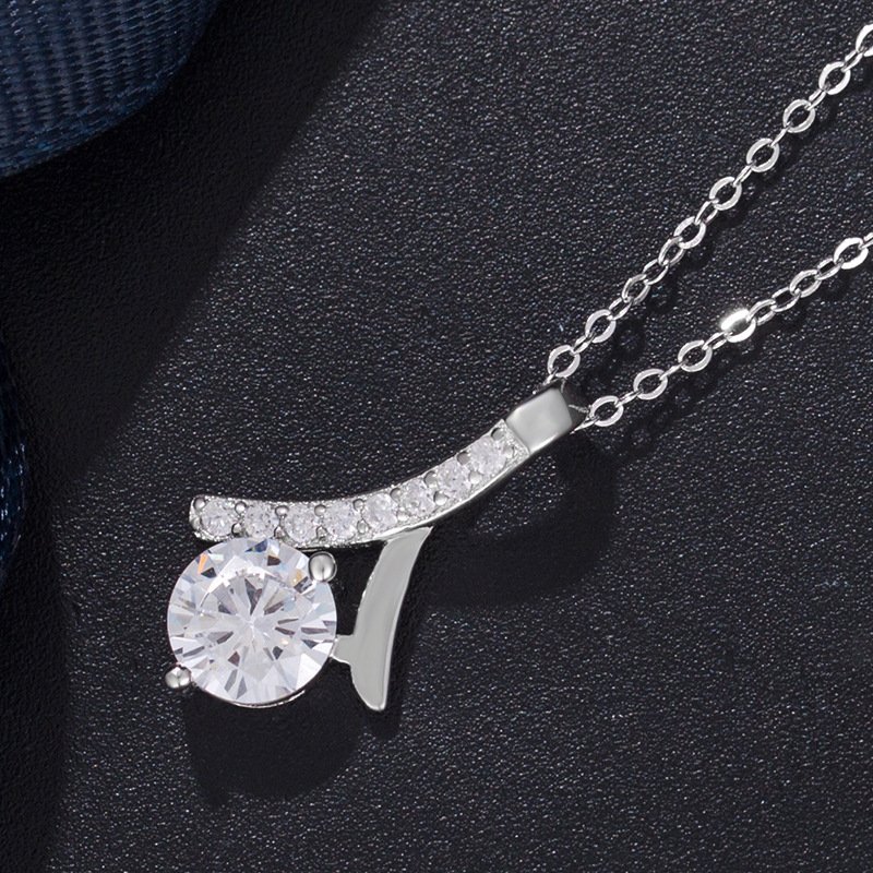 S925 Silver Zircon Necklace