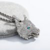 Wolf Head Necklace Pendant