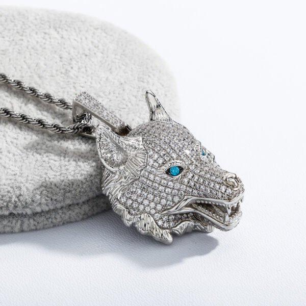 Wolf Head Necklace Pendant