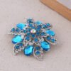 d32b5a77-d153-4b9c-bf8d-16990ce533d2.jpg Turquoise Silver Crystal Rhinestone Flower Brooch Pin