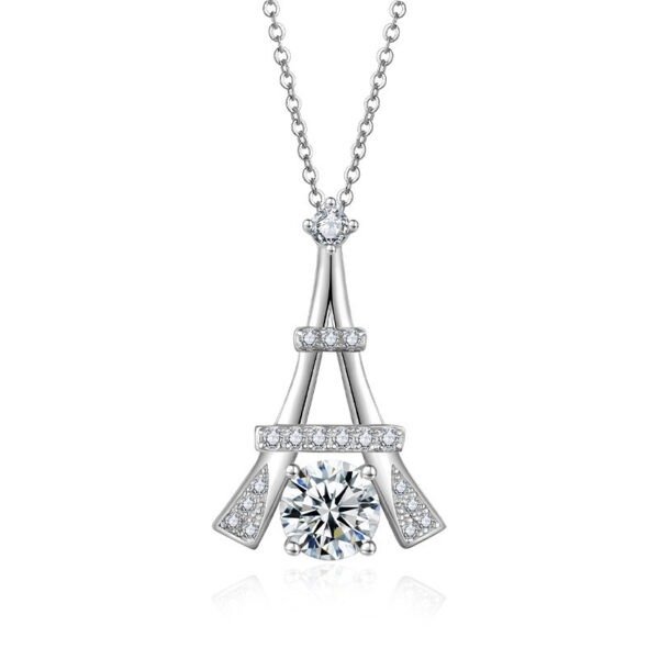 d4a58fb7-0ccd-40dd-9c7b-6ae0b94735a4.jpeg S925 Sterling Silver 1ct Eiffel Tower Necklace