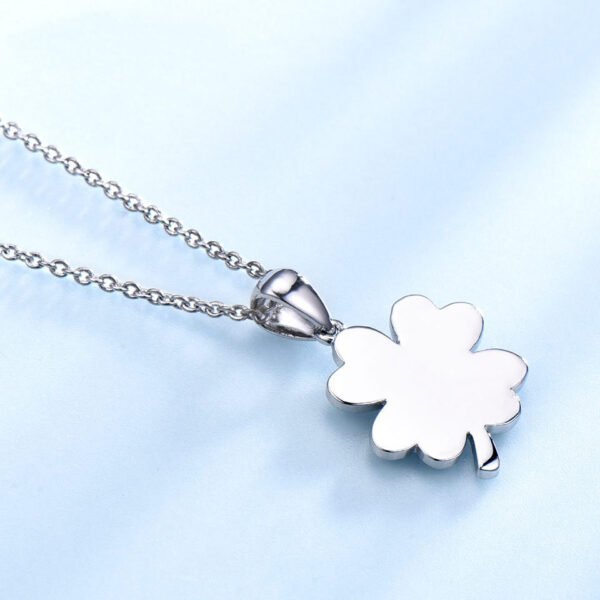 Sterling Silver Necklace Four Leaf Clover