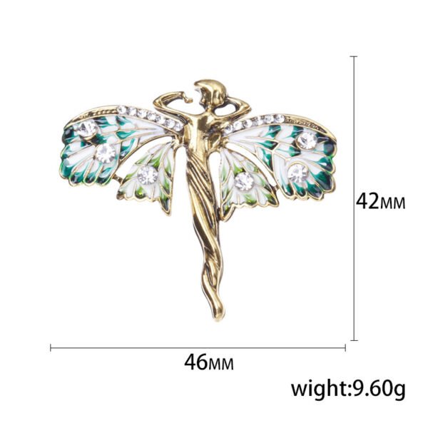 Enamel Butterfly Brooch
