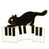 Black Cat Alloy Brooch