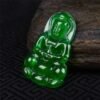 Jade Green Buddha Guanyin Pendant Necklace