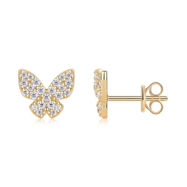 e1224427-3702-448a-874a-1eb7c0231c36.jpeg S925 Sterling Silver Butterfly Stud Earrings