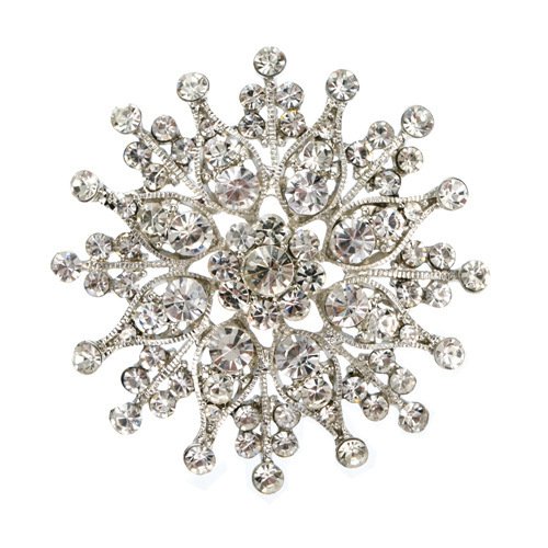 Diamond Fashion Crystal Sunflower Pin