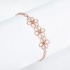 S925 Sterling Silver Flower Bracelet
