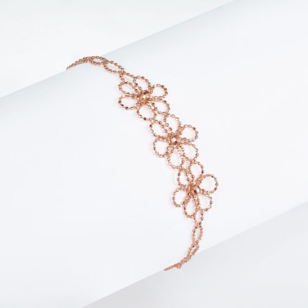 S925 Sterling Silver Flower Bracelet