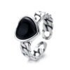 e6df4e35-b0d7-4ad4-a319-5d59490a9c61.jpg 925 Sterling Silver Love Heart Black Ring