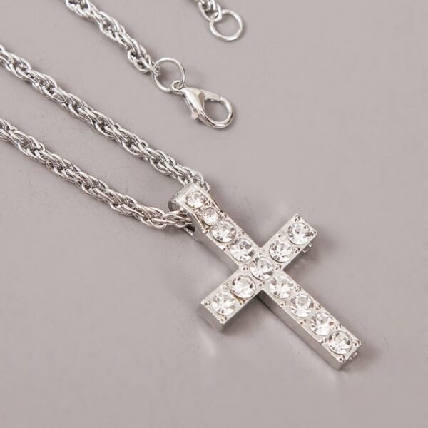 e988d50d-b8f2-4211-ba64-3b4a0d27dd78.jpg Cross Pendant Necklace Punk Hip-hop Rapper Jewelry