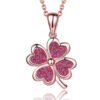 Sterling Silver Necklace Four Leaf Clover